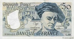 50 Francs QUENTIN DE LA TOUR FRANKREICH  1990 F.67.16