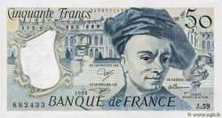 50 Francs QUENTIN DE LA TOUR FRANKREICH  1990 F.67.16 SS