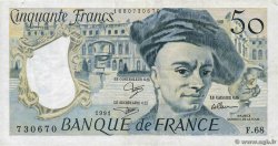 50 Francs QUENTIN DE LA TOUR FRANCIA  1991 F.67.17 BC+