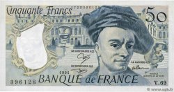 50 Francs QUENTIN DE LA TOUR FRANCIA  1991 F.67.17 AU+