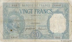 20 Francs BAYARD FRANKREICH  1918 F.11.03