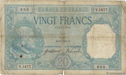 20 Francs BAYARD FRANCE  1917 F.11.02 pr.B