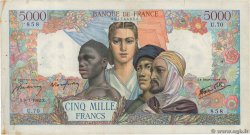 5000 Francs EMPIRE FRANÇAIS FRANCIA  1942 F.47.03 BC+