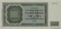 1000 Korun BOEMIA E MORAVIA  1942 P.14a q.FDC
