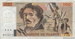 100 Francs DELACROIX modifié FRANCE  1989 F.69.13c