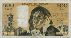 500 Francs PASCAL FRANCE  1973 F.71.09 G