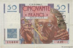 50 Francs LE VERRIER FRANCE  1946 F.20.05