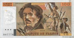 100 Francs DELACROIX modifié FRANKREICH  1979 F.69.02c S