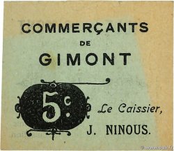 5 Centimes FRANCE régionalisme et divers Gimont 1914 JP.32-049 TTB