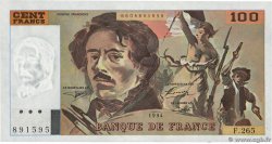 100 Francs DELACROIX 442-1 & 442-2 FRANKREICH  1994 F.69ter.01b