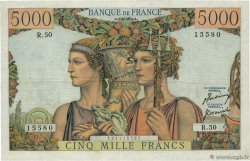 5000 Francs TERRE ET MER FRANCE 1951 F.48.04
