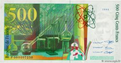 500 Francs PIERRE ET MARIE CURIE FRANCIA  1994 F.76.01 q.FDC