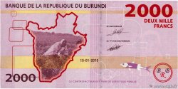 2000 Francs BURUNDI  2015 P.52 FDC
