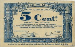 5 Centimes FRANCE regionalismo e varie Lille 1918 JP.59-1656