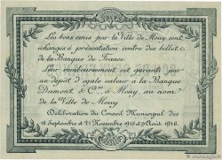 2 Francs FRANCE regionalismo e varie Mouy 1916 JP.60-054 AU