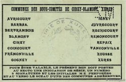 1 Franc FRANCE régionalisme et divers Girey-Blamont, Xures 1916 JP.54-016 SPL