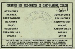 1 Franc FRANCE regionalismo e varie Girey-Blamont, Xures 1916 JP.54-016 AU