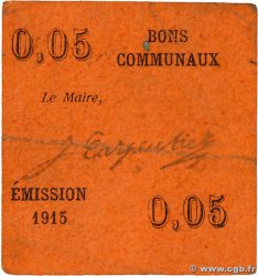 5 Centimes FRANCE régionalisme et divers Orchies 1915 JP.59-3101 TB