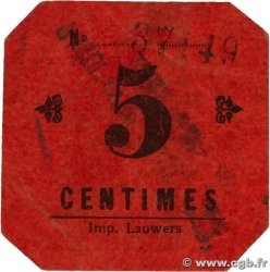 5 Centimes FRANCE regionalismo e varie Mouvaux 1914 JP.59-3091 BB