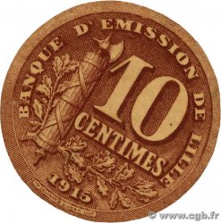 10 Centimes FRANCE regionalismo e varie Lille 1914 JP.59-3059