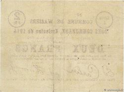 2 Francs FRANCE regionalismo e varie Waziers 1914 JP.59-2785 BB