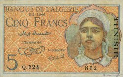 5 Francs TUNISIA  1944 P.15