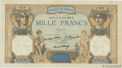 1000 Francs CÉRÈS ET MERCURE FRANCIA  1932 F.37.07