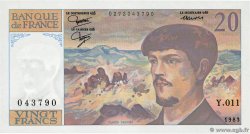 20 Francs DEBUSSY FRANCIA  1983 F.66.04 q.FDC