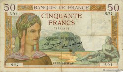 50 Francs CÉRÈS FRANCE  1934 F.17.02