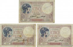 5 Francs FEMME CASQUÉE Lot FRANCE  1930 F.03.14a
