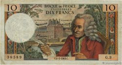 10 Francs VOLTAIRE FRANCE  1963 F.62.01