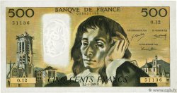500 Francs PASCAL FRANCE  1969 F.71.03