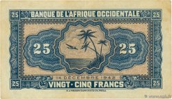 25 Francs AFRIQUE OCCIDENTALE FRANÇAISE (1895-1958)  1942 P.30a TTB+