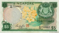 5 Dollars SINGAPORE  1967 P.02d