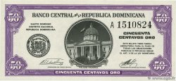 50 Centavos Oro RÉPUBLIQUE DOMINICAINE  1961 P.089a NEUF
