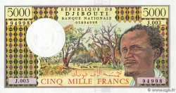 5000 Francs DJIBOUTI  1991 P.38d UNC-