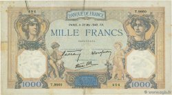 1000 Francs CÉRÈS ET MERCURE type modifié FRANCE  1940 F.38.48 B+