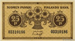 25 Pennia FINLAND  1918 P.033 UNC-