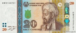 20 Somoni TADJIKISTAN  2021 P.25d