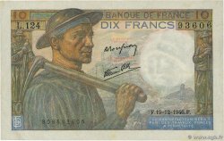 10 Francs MINEUR FRANCE  1946 F.08.16