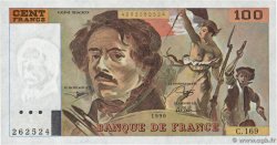 100 Francs DELACROIX imprimé en continu FRANCIA  1990 F.69bis.02b q.FDC