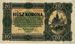 20 Korona HONGRIE  1920 P.061 TB+