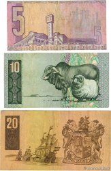 5, 10 et 20 Rand Lot AFRIQUE DU SUD  1982 P.119e, P.120e et P.121e TB
