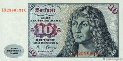 10 Deutsche Mark ALLEMAGNE FÉDÉRALE  1980 P.31c TTB+