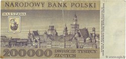 200000 Zlotych POLAND  1989 P.155a F