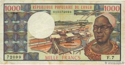 1000 Francs CONGO  1981 P.03e MB