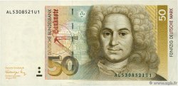 50 Deutsche Mark GERMAN FEDERAL REPUBLIC  1991 P.40b