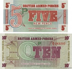 5 et 10  New Pence Lot ANGLETERRE  1972 P.M047 et P.M048 