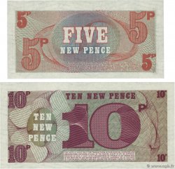 5 et 10  New Pence Lot ANGLETERRE  1972 P.M047 et P.M048  NEUF