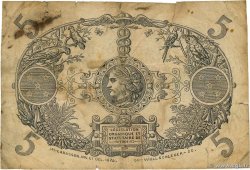 5 Francs Cabasson rouge GUADELOUPE  1945 P.07e pr.B